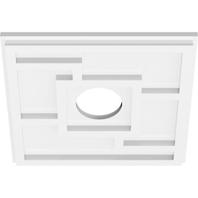 Médaillon de plafond contemporain en PVC de qualité architecturale Knox