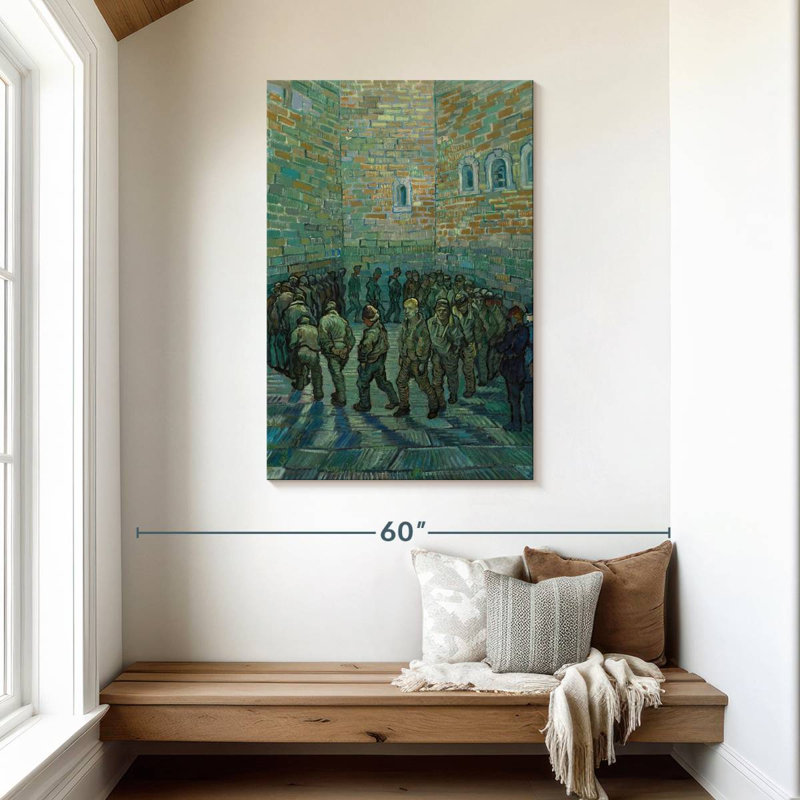 Leisha Prisoners Exercising, 45" H x 30" W