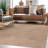 Diamond Pattern Cotton Base Machine Made Rug in Brown-410951990