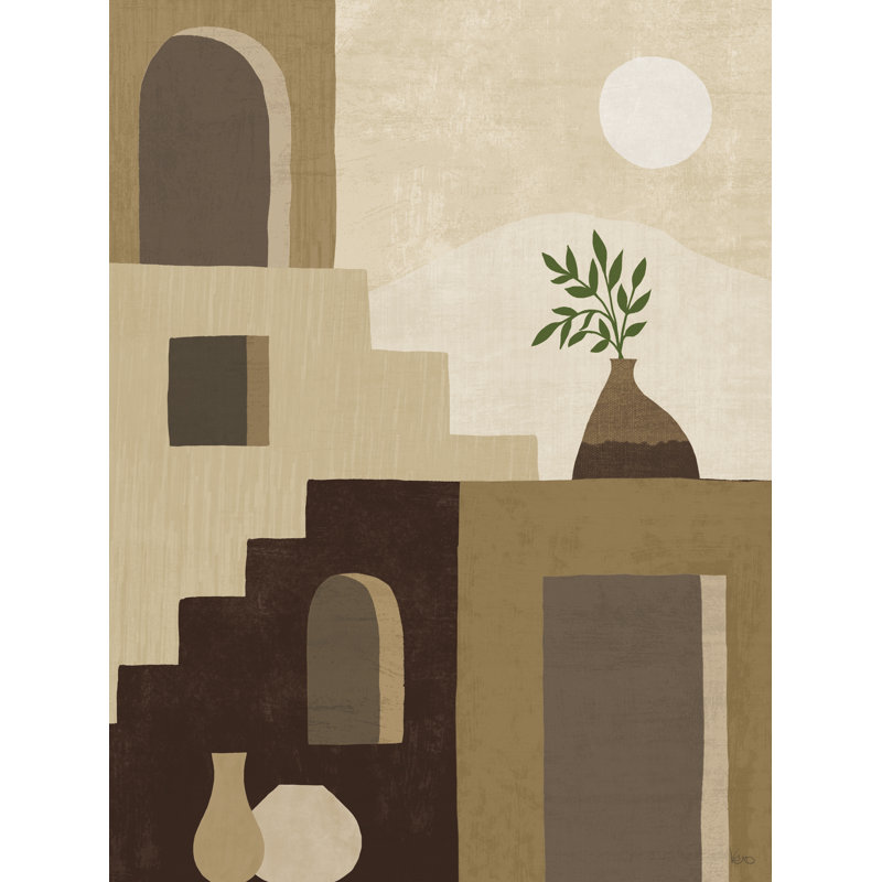 «Simple Scenes II Neutral», reproduction sur toile, H 16 po x l 12 po