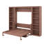 Grand lit escamotable avec bureau et bibliothèque-1205060269