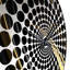 Horloge murale or et noir surréels II - Fractals-101234590