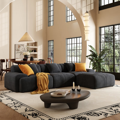 113" Modern Boneless Sofal-shaped Cloud Couchand