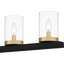 Luminaire pour îlot noir mat 5 lumières Greeley