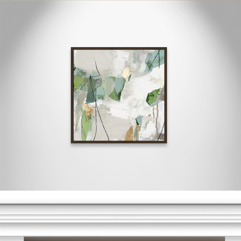 Enchanted Emerald I by Tom Reeves Print, 27.5" H x 27.5" W x 1.25" D, Walnut Slim Framed