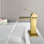 Robinet de salle de bain à un trou avec bonde escamotable et robinets de lavabo en cascade-110117911