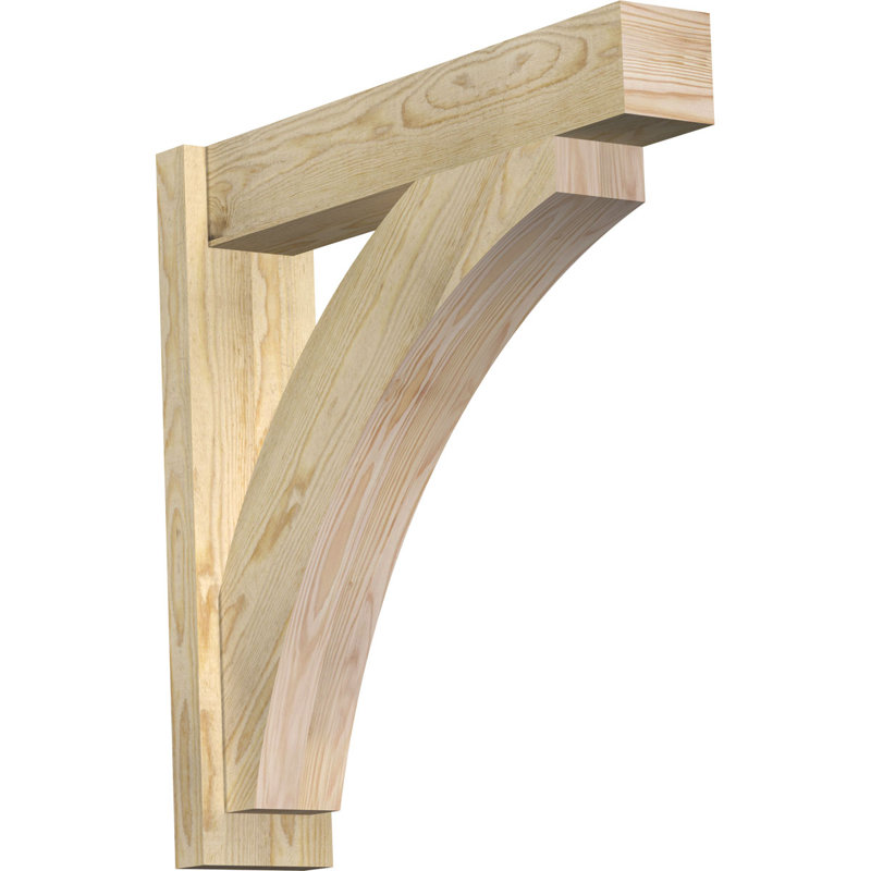 Bloc de bois rustique Thorton, Sapin Douglas de 8 po (sciage brut), P 30 po x H 42 po