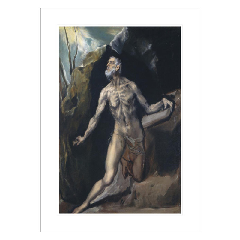 Saint Jerome by El Greco -Framed Giclee Print, 29.5" H x 22.73" W