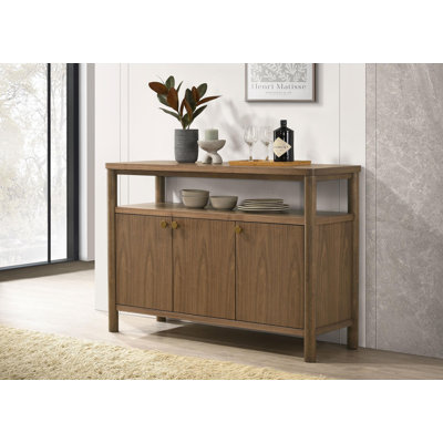 Buffet damier noyer 52 pouces Buffet