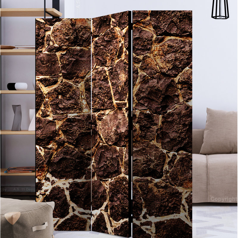 Clemons 172cm H Solid Wood Folding Room Divider, 3