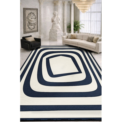 Tapis blanc tissé Mosso