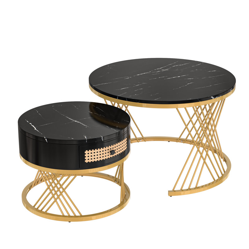 2 - Piece Living Room Table Set, Black