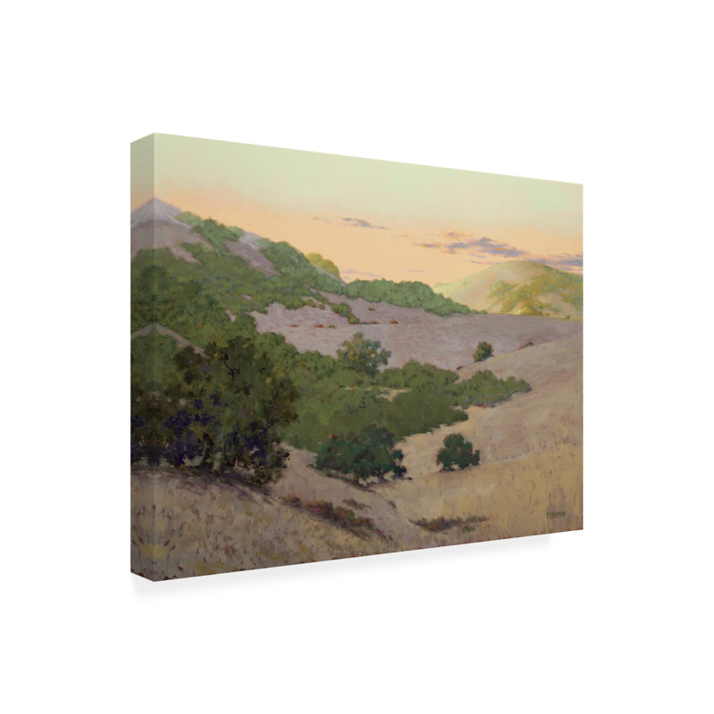 «Ganiyah San Juan Bautista Hills on Canvas» par Ed Penniman, impression, H 35 po x l 47 po x P 2 po