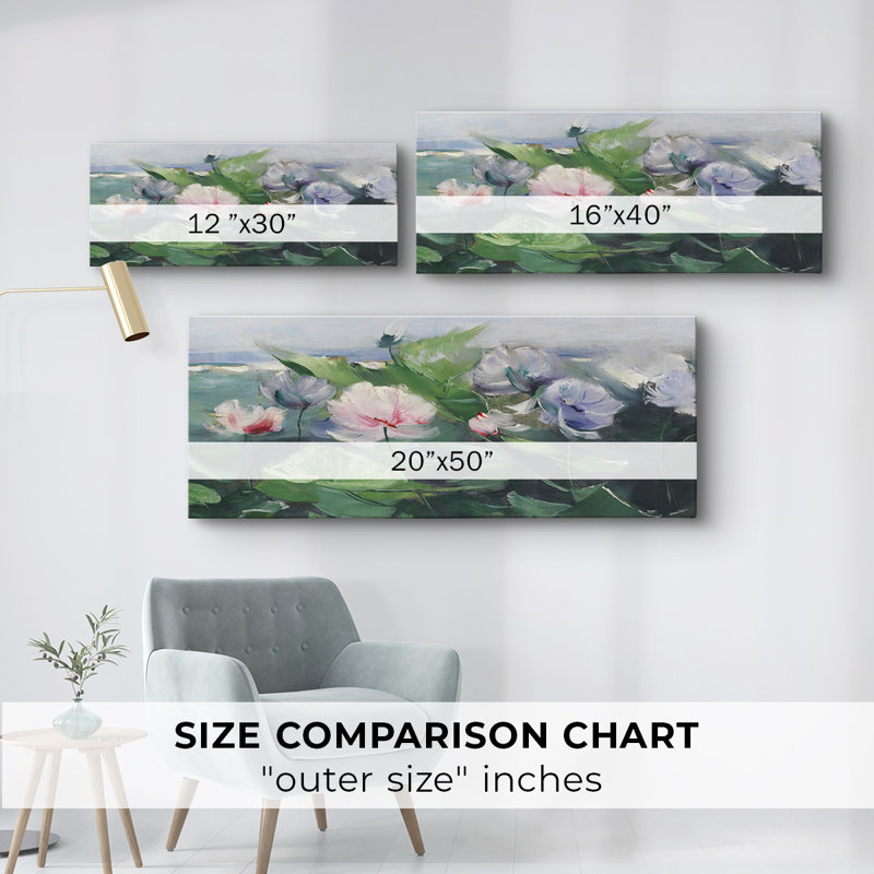 Botanical Series-CDLXVII- Toile tendue avec châssis - Prêt à accrocher, H 12 po x l 30 po