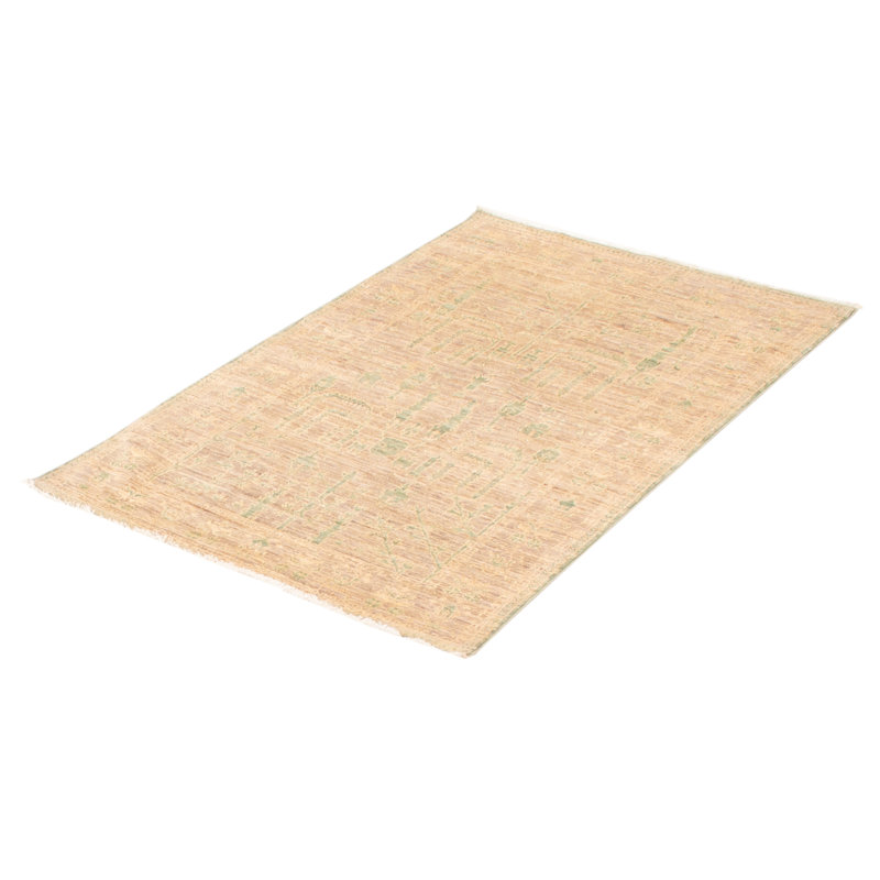 Tapis gris Peshawar Oushak 3 pi 11 po x 5 pi 10 po