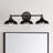Black 3-Light Industrial Rustic Vanity Wall Sconce – Bathroom Mirror Light Fixture with E26 bulbs, Max 60W