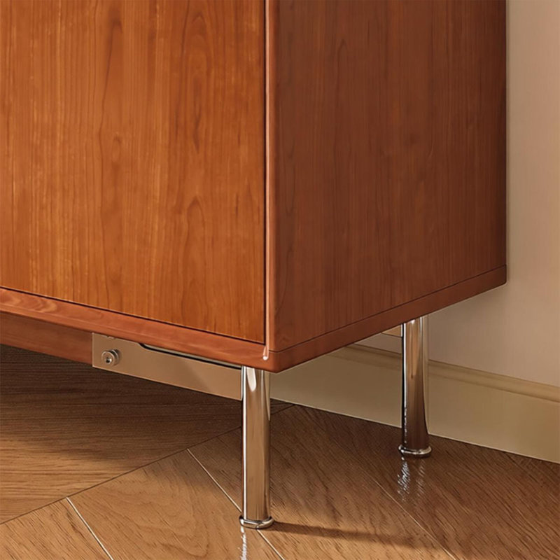 Buffet de rangement rétro en bois massif, H 37,79 po x l 47,24 po x P 15,74 po