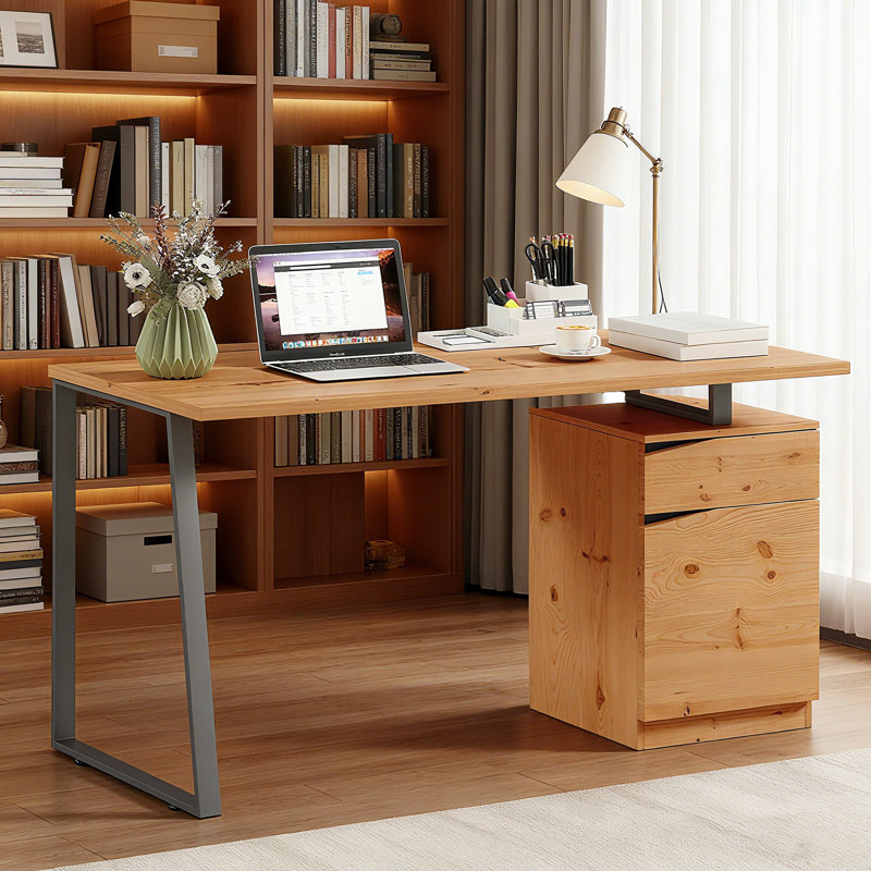 Metal Base Computer Desk