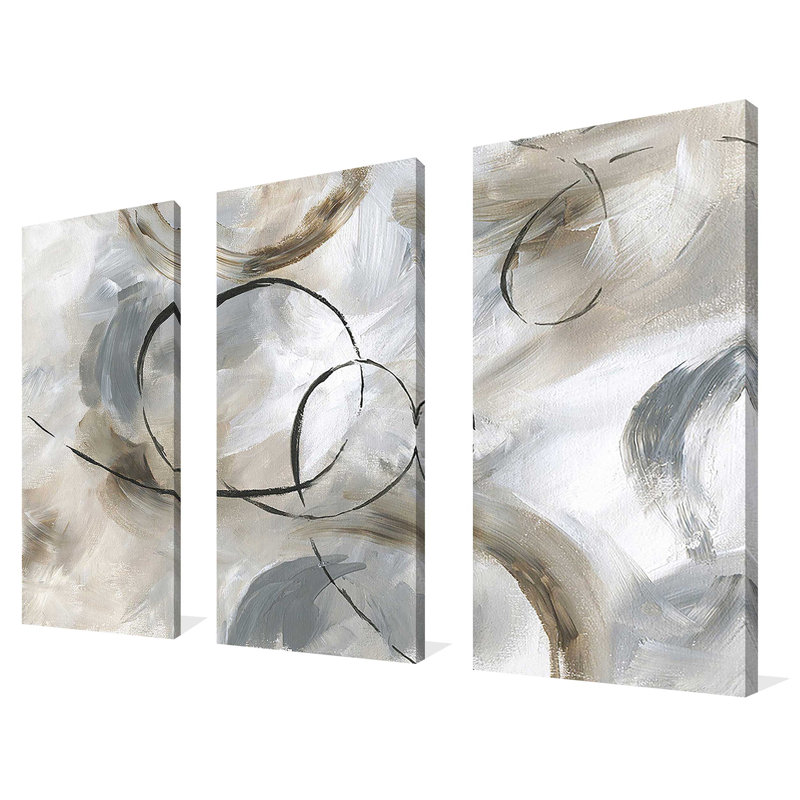 "Allegro", reproduction sur toile 3 pièces, H 32 po x l 48 po x P 1 po