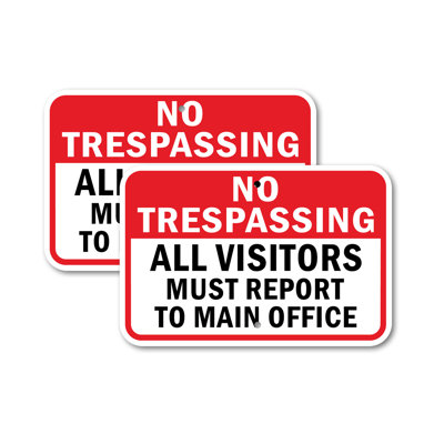 No Trespassing Aluminum Sign