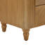 Tables de chevet style Mid-Century avec rangement, panneau de fibres à densité moyenne, finition bois naturel