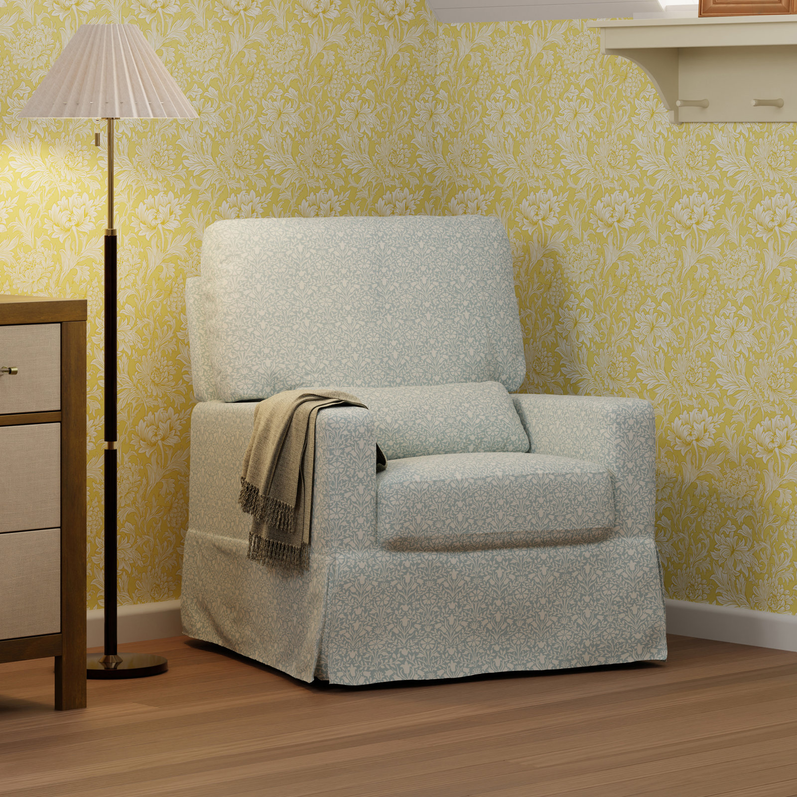 Morris & Co. Nursery Chair, Mallow in Ash