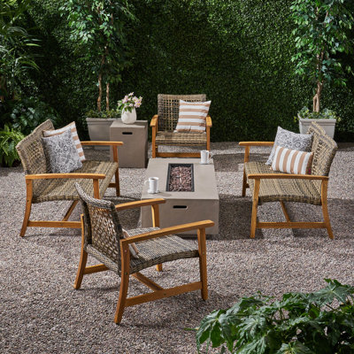 Hively 6 - Person Outdoor Seating Group by Ebern Designs