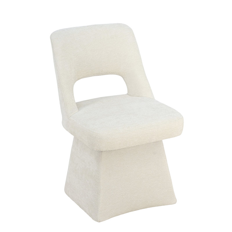 Upholstered Swivel Dining Chair, Beige