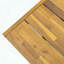 Banc de salle à manger moderne en bois d'acacia et en métal (ensemble de 2)