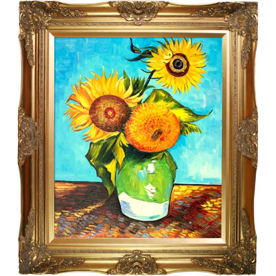« tournesols, first version » par vincent van gogh-photo, peinture sur toile