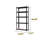 Five-tier Black Metal Storage Rack