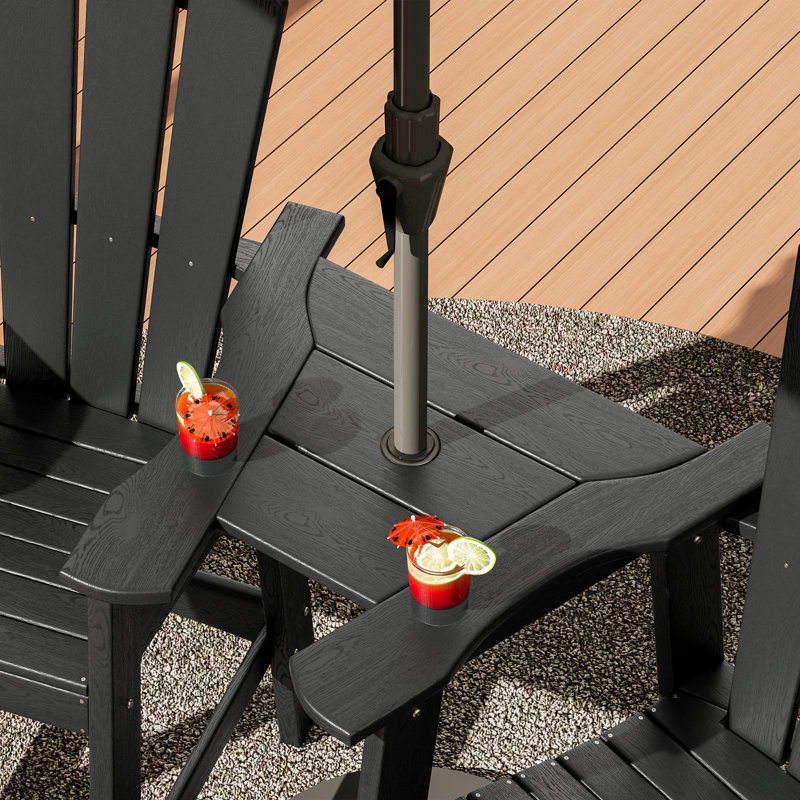 Patio Bar Stool, Black