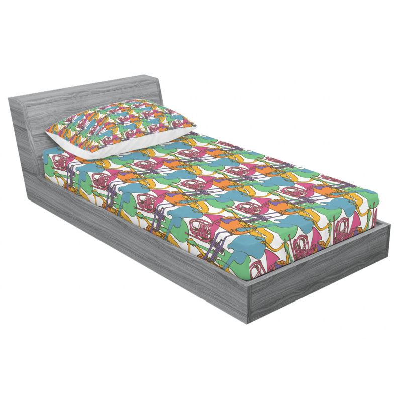 Microfiber Sheet Set, Twin Sheet Set with Fitted Sheet