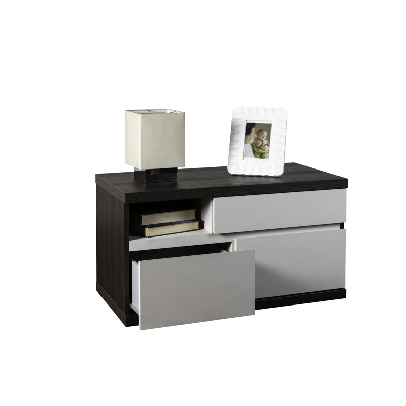 Columbia 90cm W Manufactured Wood Bedside Table