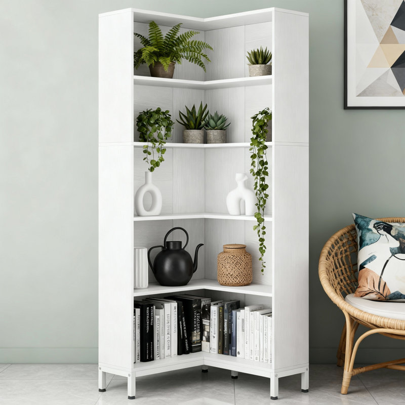 Bibliothèque de luxe industrielle 71 "avec structure en métal robuste, mobilier haut de gamme haut de gamme