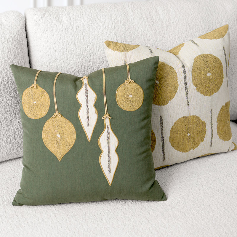 Solstice Gold Indoor/Outdoor Pillow Cover & Insert, Square, 20" H x 20" W