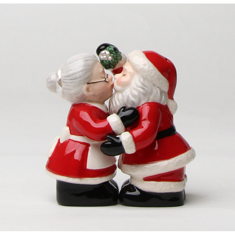 Ensemble salière et poivrière Cosmos Gift Kissing Santa Couple