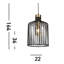 Villarreal 1 - Light Black Geometric Pendant