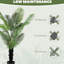 Lifelike Artificial Areca Palm, Stable Potted Fake Plant, Nature Inspired Decor for Indoor Spaces