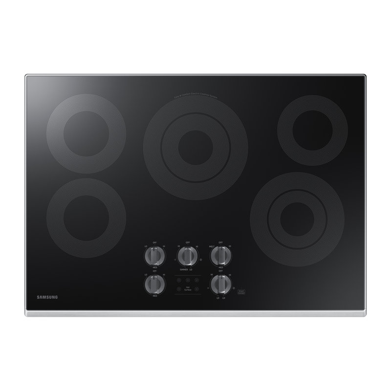 Surface de cuisson électrique intelligente Samsung de 30 po, Acier Inoxydable