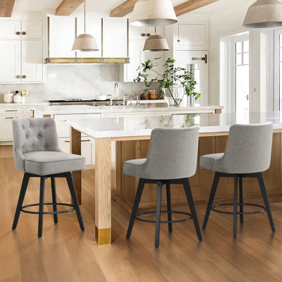 Dryver Swivel Upholstered Counter Stool