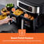 GEEPAS 9L XL Dual Zone Air Fryer & 10L Air Fryer Drawer Combo - 10-In-1 Functions, Touch Screen, Viewing Window, Dual Temperature Control, Match Cook, Smart Finish - Large Capacity, Batch Cooking-104343121