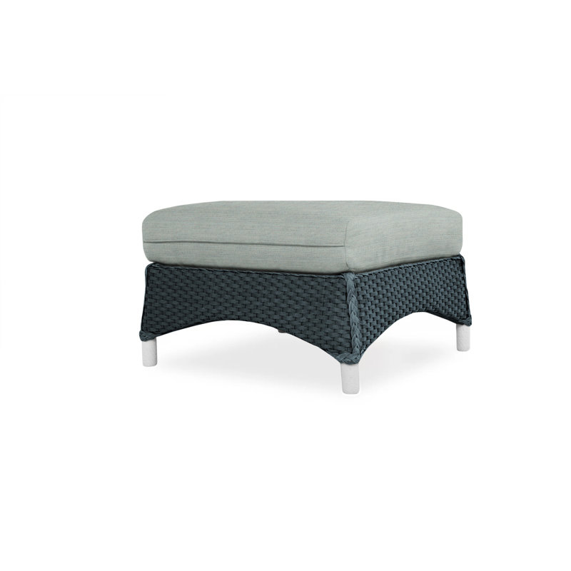 Mandalay Outdoor Ottoman, Demo Mist, Mink