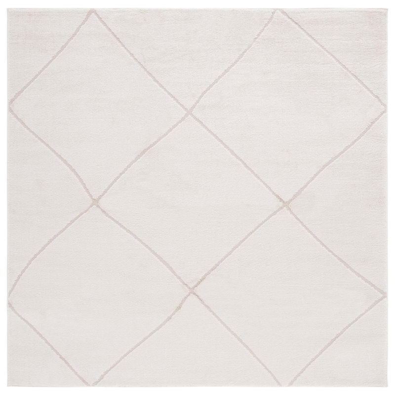 Jacqualynn Performance Geometric Rug, Square 6'7"