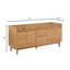 72 po Kayla Meuble-lavabo double en teck naturel