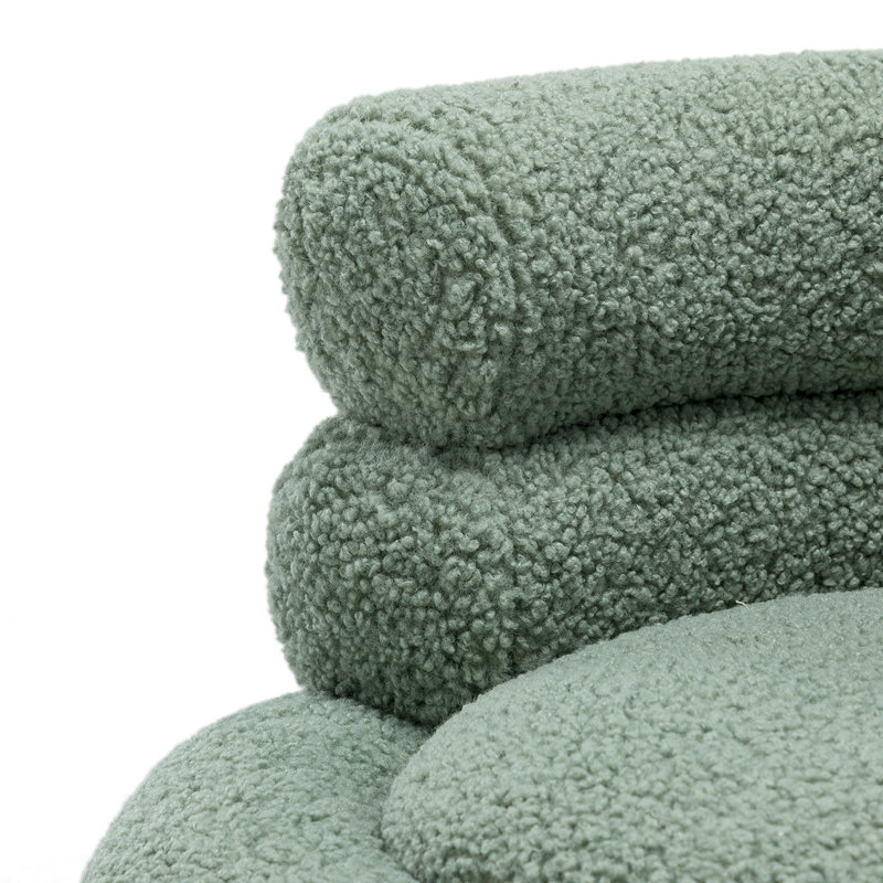 Marsden Upholstered Barrel Chair, Sage Polyester