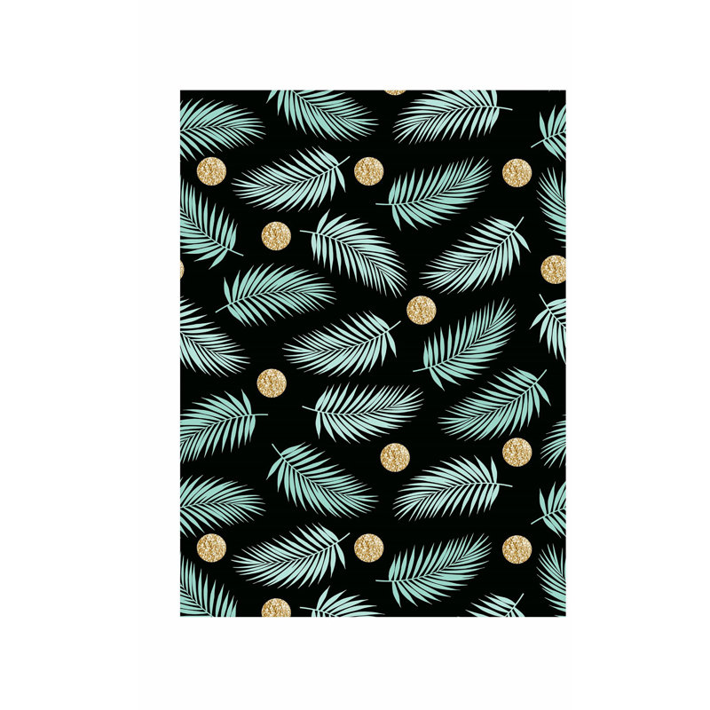 Motif de feuilles tropicales botaniques II, H 16 po x l 12 po