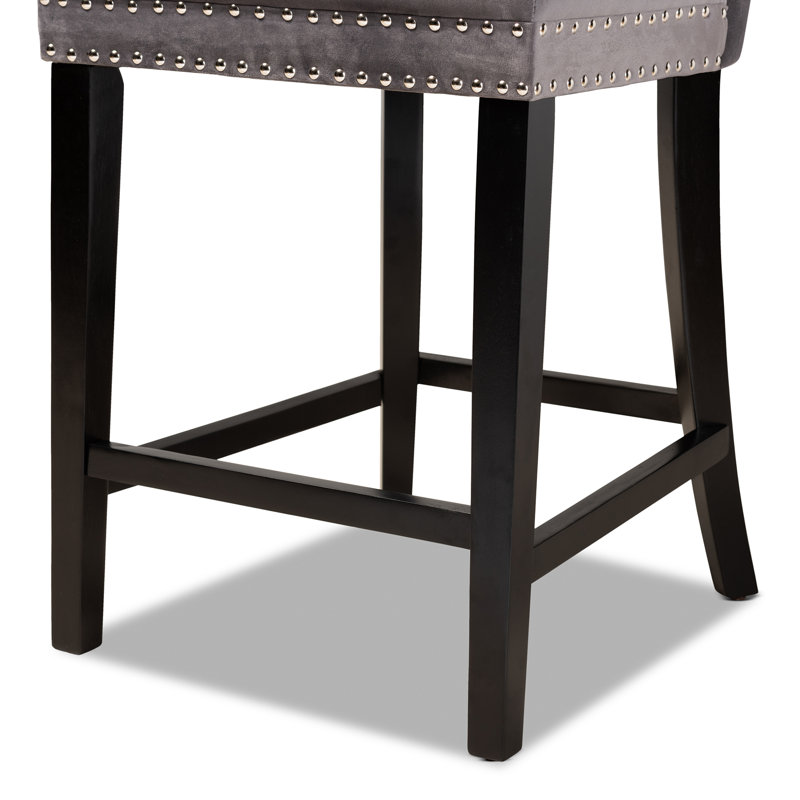 Tabouret de comptoir 26 po Mernie Kerric, Gris