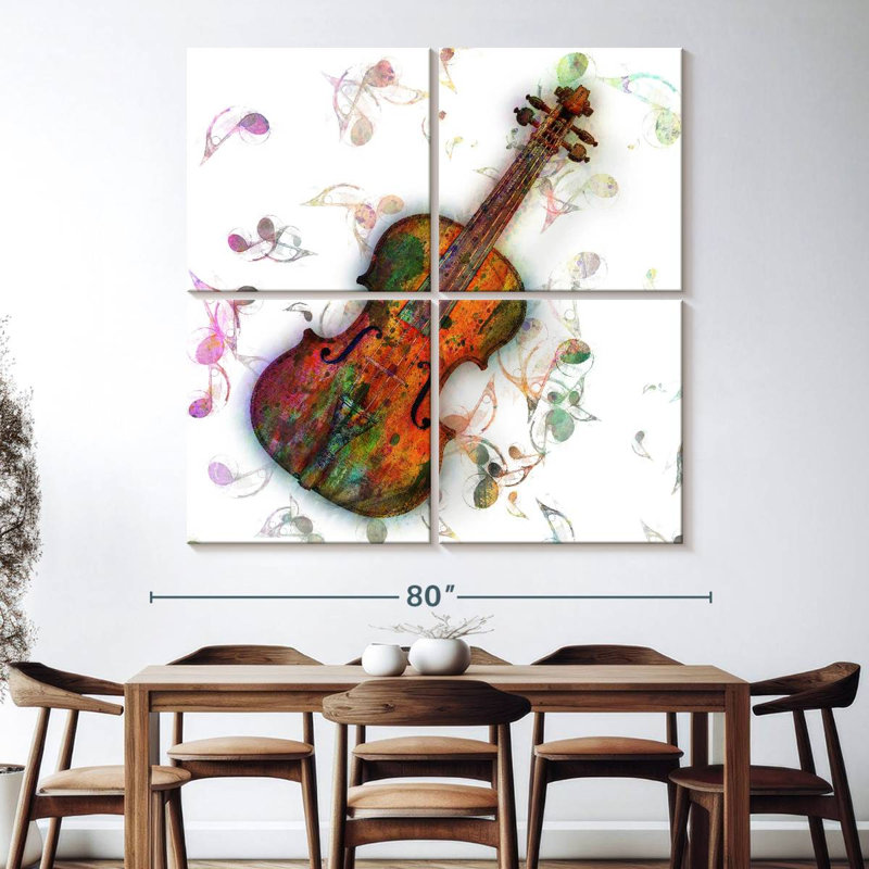 Abarca Violin Lessons, 74" H x 74" W