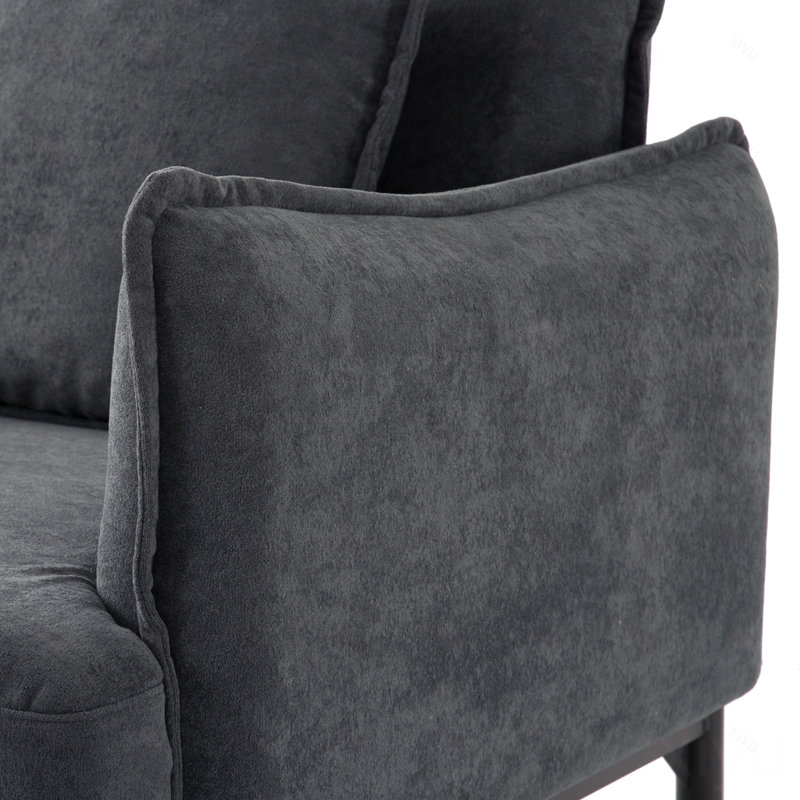 Fauteuil d'appoint avec coussin, méridienne moderne et minimaliste pour salon, chambre à coucher